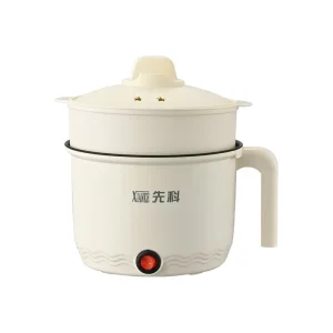 Multifunctional Portable Mini Electric Cooking Pot with Steamer Multi Cooker Skillet Nonstick