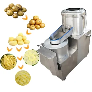 Multifunctional Potato Processing Machine Washing Peeling Shredding Slicing All in One Machine