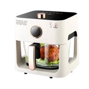 Multifunctional Smart Home Visual Touch Screen Air Fryer Oil-Free French Fries Oven 4L-5L Capacity 1200W Electric Air Fryer