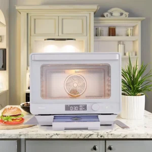 Multifunctional Square 40L Stainless Steel Household Electric Steam Heated Digital Air Fryer Oven