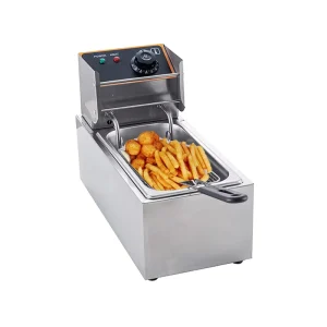 Multifunctional Stainless Steel 4L 5L Outdoor Portable Vacuum Deep Fryer Electric with Overheat Protection