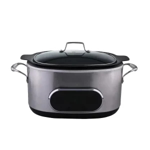 Multifunctional Stainless Steel Electric Cooker Sous Vide Roast Saute Steam Stew Rice Bake Slow Cooker Air Fyer