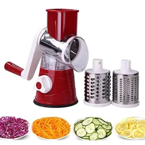 Multifunctional Stainless Steel Manual Meat Grinder Vegetable Cutter Hand Vegetable Slicer Drum Grater Kitchen Household Tool