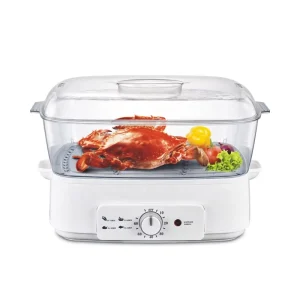 Multipurpose Home Appliance Stainless Steel Two Layers Electric Steamer Cooking Pot