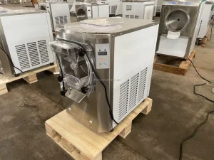 Mvckyi 22L H MINI Ice Cream Maker Machine Street Food Machines Single Nozzle Small Gelato Ice Cream Machine