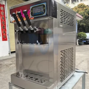 Mvckyi Automatic Mini Ice Cream Maker Diy Homemade Soft Serve Ice Cream Machine Fast Making 10 Minutes