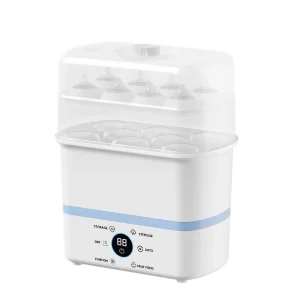 NB S1 Baby Food Processor Steam Sterilizer Drying 750W Large Capacity for 8 Baby Bottles Foldable Design Silicone