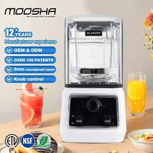 NSF Kitchen Countertop Coffee Shop 1.5L 2L Sound Proof Heavy Duty Commercial Blender