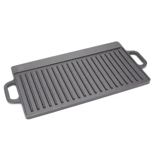 Natural Oil Season Cast Iron Grill Pan Classic Design for Indoor and Outdoor Used for Fry Meat and Vegetables