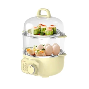 New 400W Visible Lid Durable Portable Electric Egg Steamer Boiler Easy Use