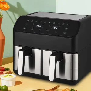 New 8L Digital Square Shape Air Fryer Oven Big Capacity Stainless Steel for Household RV Hotels