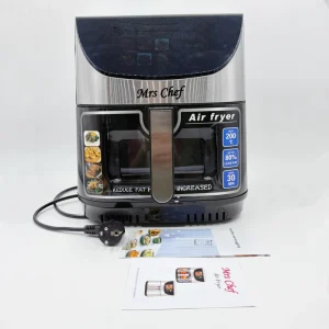 New Air Fryer Electric Digital Oven Modern Single Basket Visible Air Fryer 12.5L Oil Free Glass Cooking AF 829 for Household