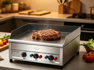 New Arrival Commercial Electric Griddle 24″ Non-Stick Stainless Steel Heavy Duty Flat Top Grill Steak Burger Restaurant
