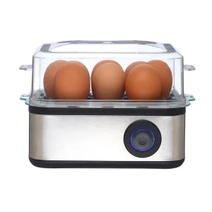 New Arrivals 500W 8pcs Kitchen Electric Egg Boiler Auto Shut off Stainless Steel Electric Egg Cooker