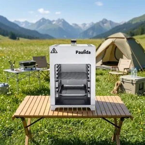 New Arrivals Food Grade Stainless Steel High Performance Top Heat Professional Chicken Rotisserie Single Burner Gas Grill Grill
