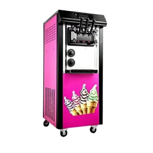 New Automatic 3 Hard Small Ice Cream Maker Machine with Fruit Milk Water for Soft Serve Ice Cream