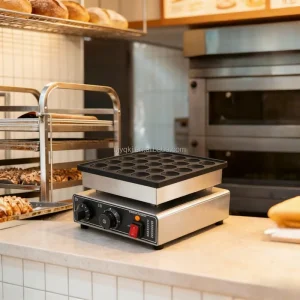 New Commercial 25 Hole Dorayaki Maker 900W Stainless Steel 220V Non Stick Coating Dual Heating for Tea Shop Dessert Store
