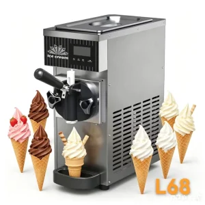 New Commercial Electric Single Flavor Ice Cream & Frozen Yogurt Machine Factory Soft Ice Cream Maker