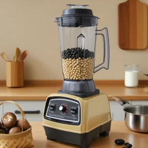 New Commercial Power Blender Smoothie Blender Ice Crusher Juicer Mixer Four Blades 3D Powerful Knife High Speed Blender Kitchen