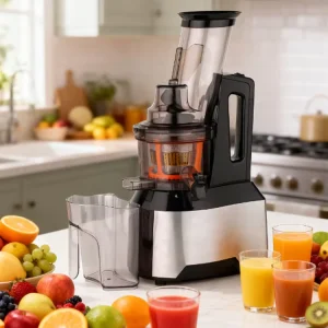 New Design Commercial Automatic Electric Fruit Vegetable Steel Juicer