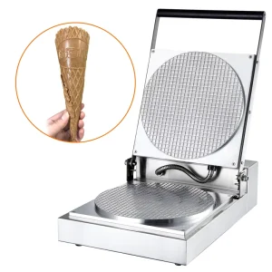 New Design Commercial Ice Cream Non sticks Waffle Cone Maker Support Customized Logo