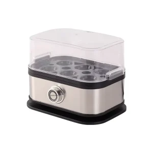 New Design Electric Egg Boiler Household Automatic Stainless Steel Egg Cooker for 6 Eggs Easy Operation