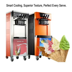 New Design Standard and Battery Operated Self Service Ice Cream Maker Machine