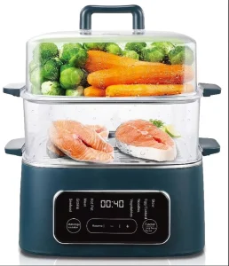 New Design and Popular 2 Layers Electric Hot Pot Electric Food Steam Pot Electric Steam Cooker