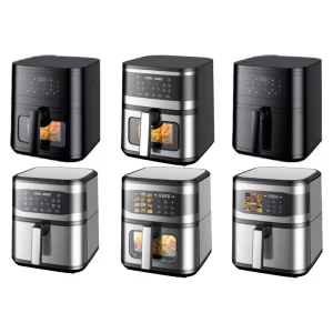 New Electric Home Appliances 1800W 8L Kitchen Large Capacity Square Air Fryer Oven with Touch Screen