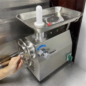 New Electric Meat Grinder Stainless Steel Vegetable and Meat Grinder Silkscreen High Capacity Beef Mincer for Restaurant