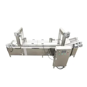 New Large Capacity LPG Gas Electric Deep Fryer Stainless Steel High Productivity Continuous Frying Machine for Snack Steak