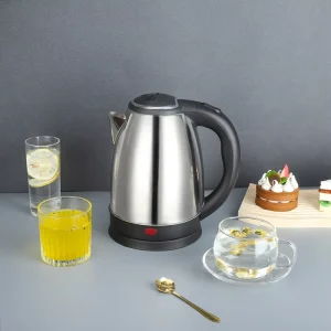 New Material Stainless Steel Black 2L Electric Water Kettle Household Appliances