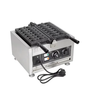 New Mini 14 Piece Electric Taiyaki Maker Japanese Style Fish Shaped Waffle Cone Fish Cake Bread Snack Machine Easy Operate