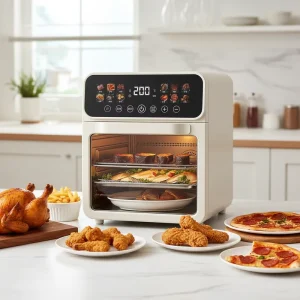 New Model In Stock Air Fryer Large Capacity Electric Oven Household Multifunctional Non Stick Pan Visible Electric Oven