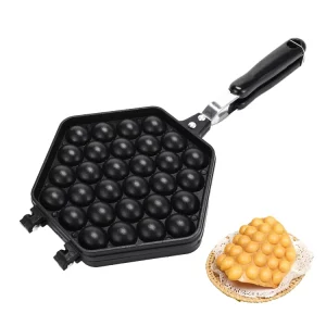 New Modern Sustainable Household Cast Iron Egg Frying Pan Takoyaki Maker Quail Egg Mold Shrimp Grilling Pan Gas Induction Ready