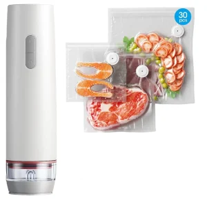 New Portable Outdoor Electric Vacuum Food Sealer Low Noise Handheld Plastic Pump with USB Power Automatic Grade for Household