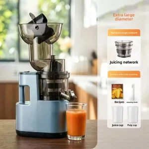 New Style Export Grade Slow Electric Juicer Wide Mouth Metal Housing Household RV Juice Solids Separation No Water Added
