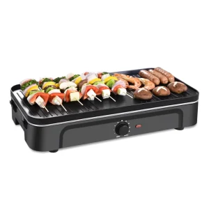 New Table Multi-function Stand Electric BBQ Barbecue Grill Griddle Plancha for Europe Market CE GS A13 3 In1
