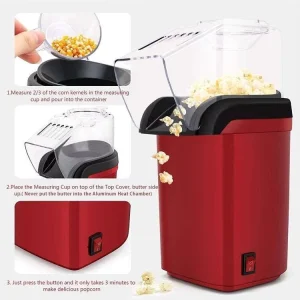 New Tabletop Portable Hot Air Popcorn Maker Mini Popcorn Machine Mini Popcornmaschine Popcornmaker Mesin Popcorn Mini