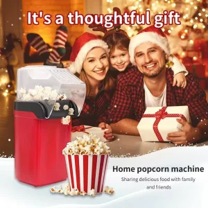 New Tabletop Portable Manual Electric Hot Air Mini Popcorn Maker with Quick-Heat Technology for Healthy Snack