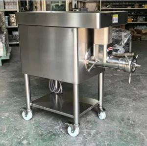 New Vertical Commercial Automatic Electric Meat Grinder Mincer 3 Grinding Plates 2 Cutting Blades Heavy Duty Stainless Steel