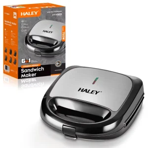 Newest Arrival 6 in 1 Mini Electric Waffle Maker with Non Stick Plate Stainless Steel 750W Replaceable Shell Maker