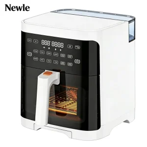 Newle 5.7L Steam Air Fryer Modern Digital Oven Fast Cooking LED Screen Air Fryer Kitchen Appliance Toaster Cooker with Oven