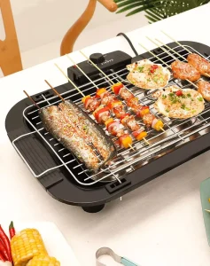 Newly Design Smokeless Babecue Griddle Indoor Electric Griddle Pan Electric BBQ Grill With 5 Thermostat Modes