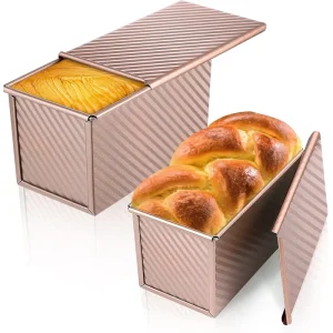 Non Stick Bread Loaf Pan Toast Cake Mold Bakeware Carbon Steel Pullman Loaf Pan with Lid