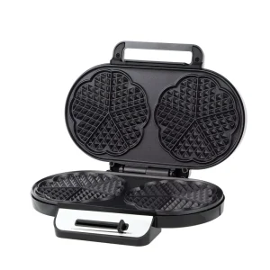 Non Stick Double Waffle Maker Adjustable Temperature Stainless Steel Electric Waffle Machine Fast Heating for Home Kitchen Use