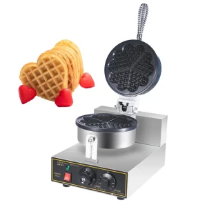 Non Stick Egg Waffle Maker Machine Electric Industrial Heart Shape Waffle Maker With Timer