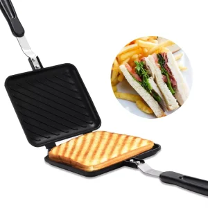 Non Stick Frying Pan Breakfast Toaster Sandwich Makers for Gas Stove