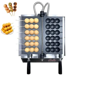 Non stick Ball Waffle Machine Snack Machine 6 Stick Commercial Electric Skewer Bubble Waffle Machine Noodles SY 15KG 220
