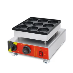Nonstick Electric Pancake Machine Mini Automatic Pancake Maker Machine 9holes Expression Maker